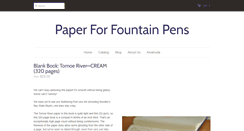 Desktop Screenshot of paperforfountainpens.com