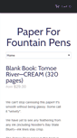 Mobile Screenshot of paperforfountainpens.com